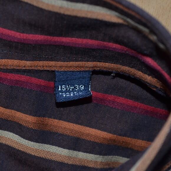 Vintage Burberry Button Down Shirt Striped - Picture 5 of 6